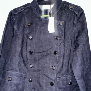 Chico's Dark Blue Denim Jacket